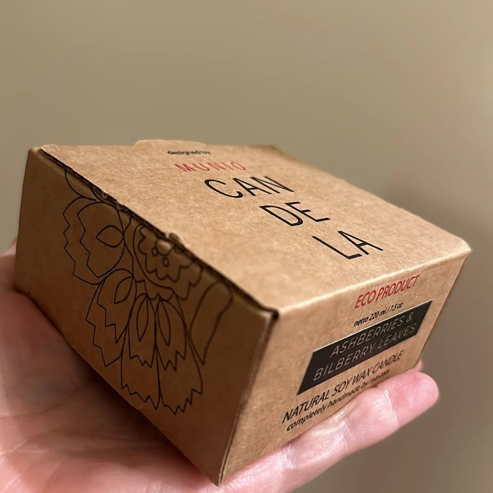 Ashberry and Bilberry leaves pressed pillar - Picture 6 of 7